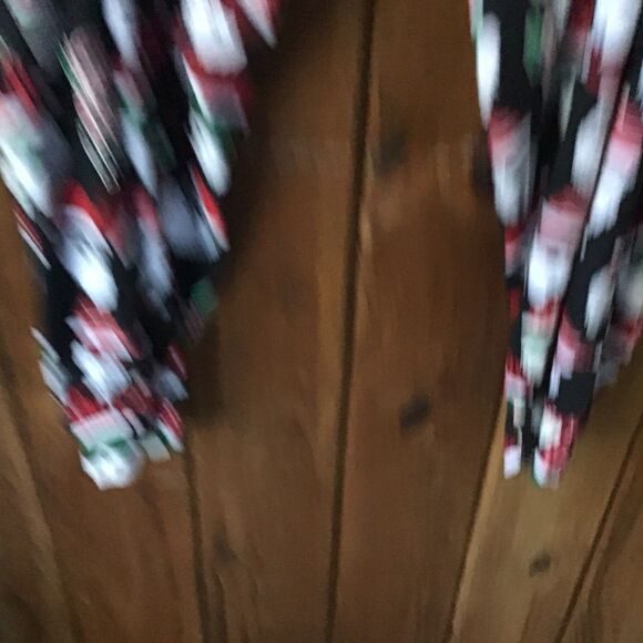 PJ Place Pajamas Size XXXL Black Cool Santa 2 Piece Long Sleeves Christmas - Picture 8 of 13